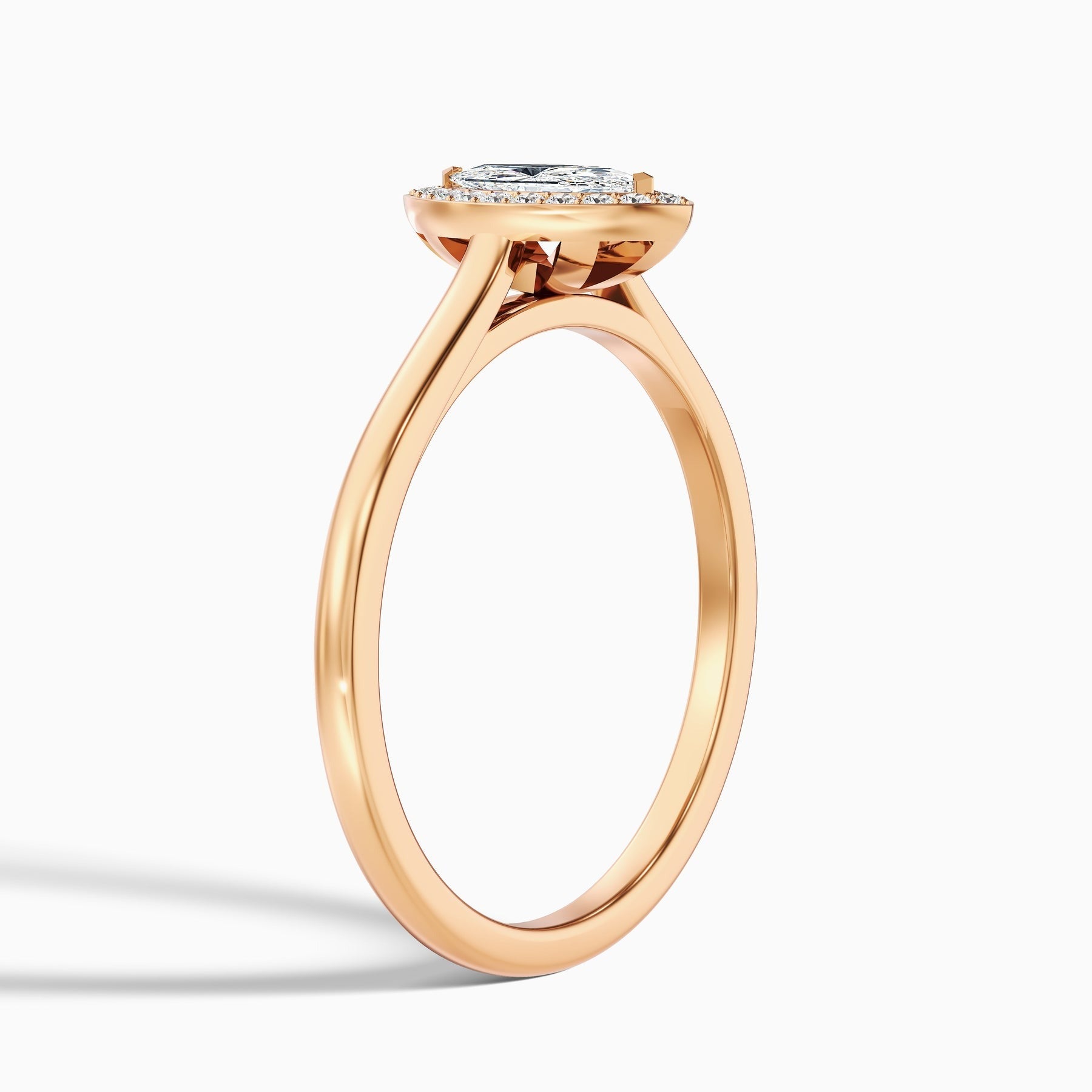 Sapphire Carla 1 Carat Marquise Halo Lab Grown Diamond Ring